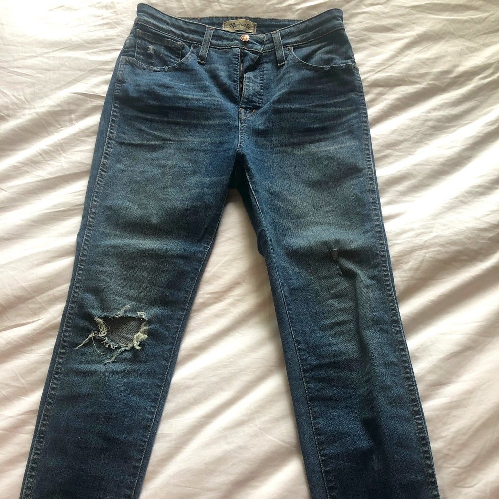 Skinny jeans with rips/frayed edges - Madewell